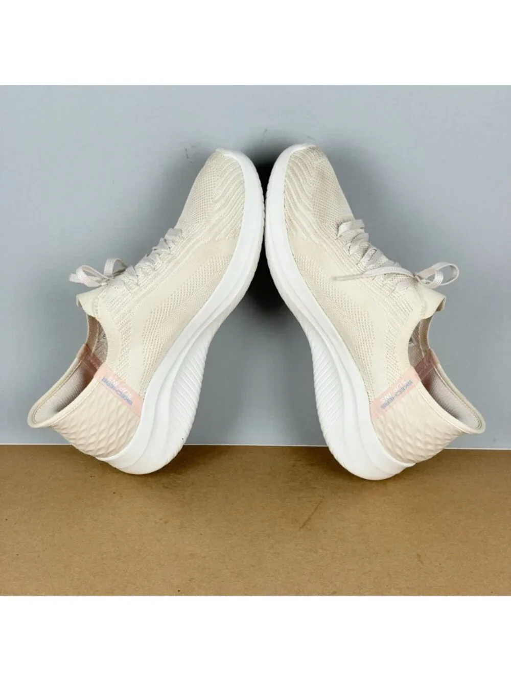 Skechers Slip-Ins Ultra Flex 3.0 Casual Shoes Womens 9 Natural Memory Foam